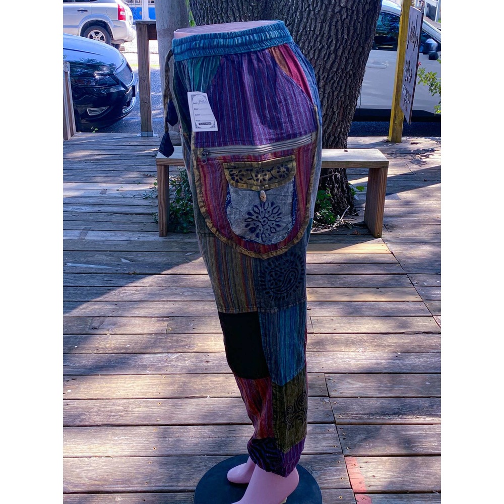 Beautiful boho hippie patchwork pants - Picture 6 of 10